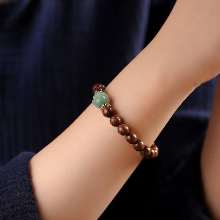 Pulsera de protección de pata de gato encantadora de sándalo con Buddha Stones - image 3