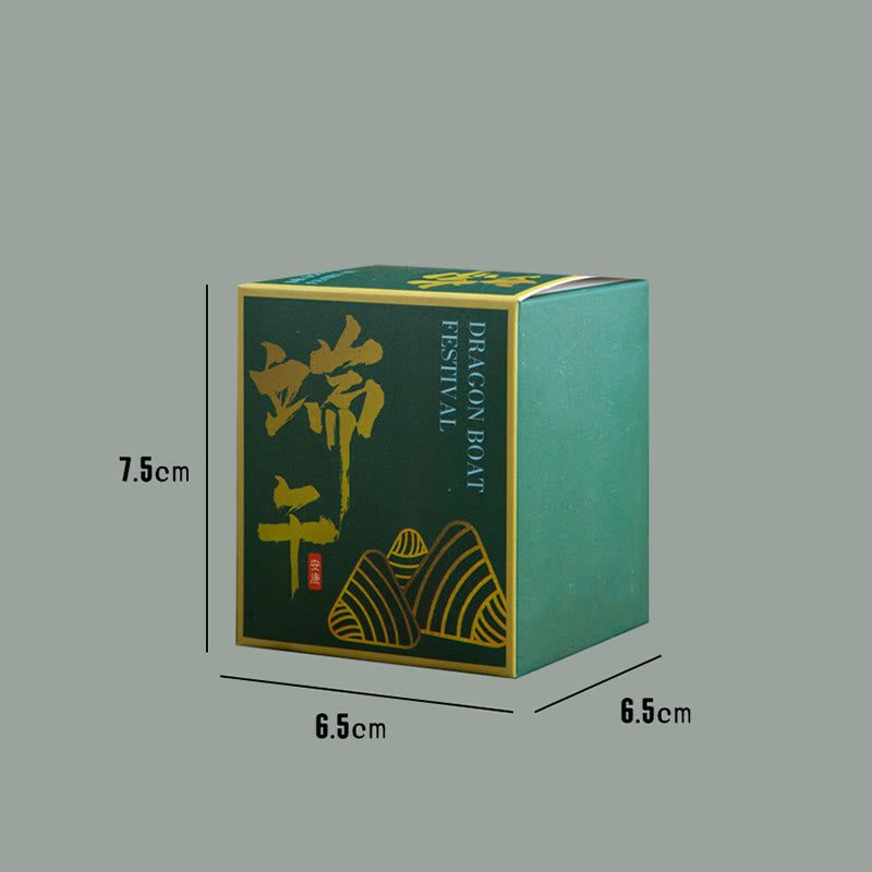 Vela perfumada con patrón Zongzi del Festival del Barco del Dragón de Buddha Stones , regalo para familiares y amigos