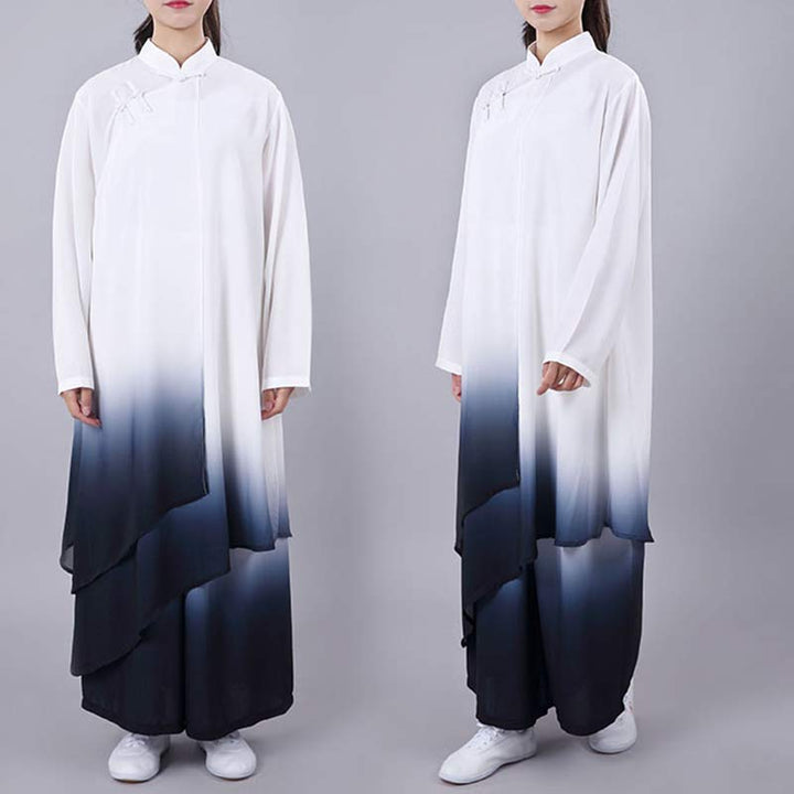 Conjunto de ropa Unisex para práctica de Zen Tai Chi Qigong, pintura degradada de Buddha Stones, meditación, oración espiritual - image 3
