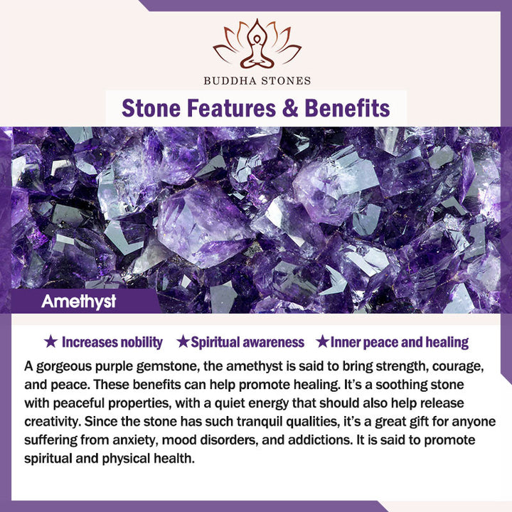 Buddha Stones, varios cristales, amatista, Aventurina verde, flor, colgante curativo