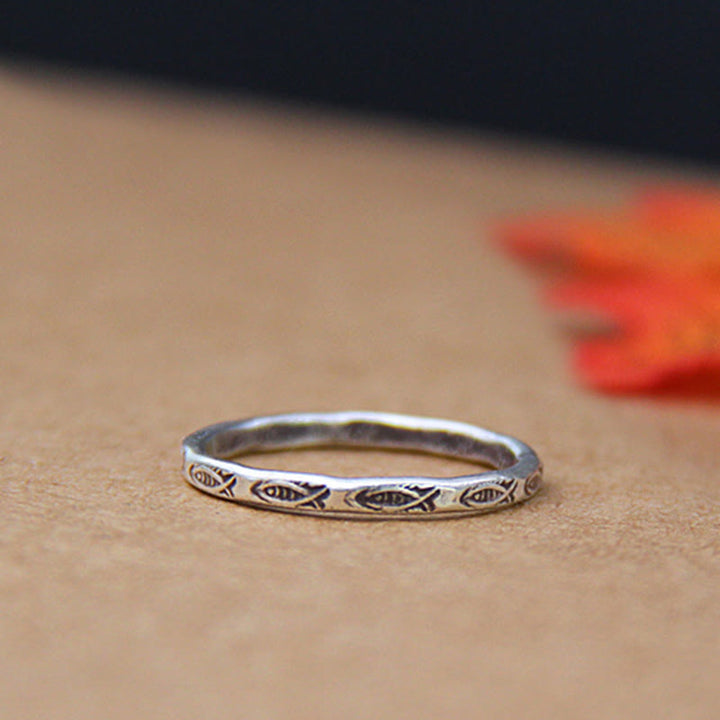 Anillo de plata de ley 925 con Buddha Stones , suerte, pez koi - image 7