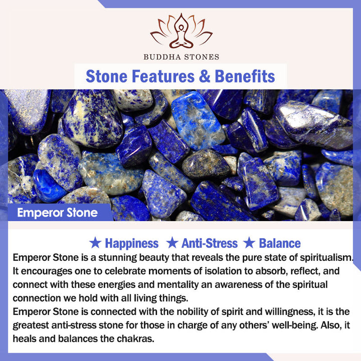 Pendientes Buddha Stones con forma de gota de agua y piedra emperador.