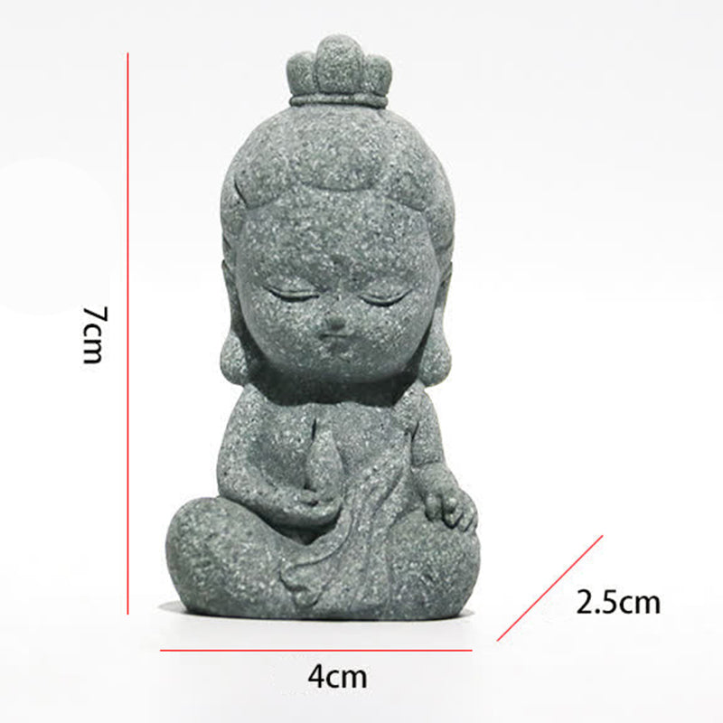 Buddha Stones meditación estatua de Buda compasión decoración del hogar