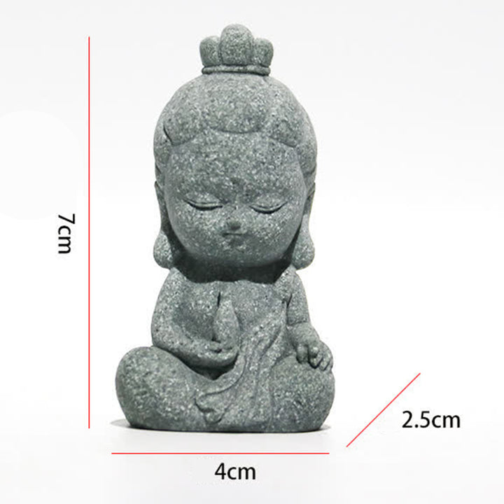 Buddha Stones meditación estatua de Buda compasión decoración del hogar