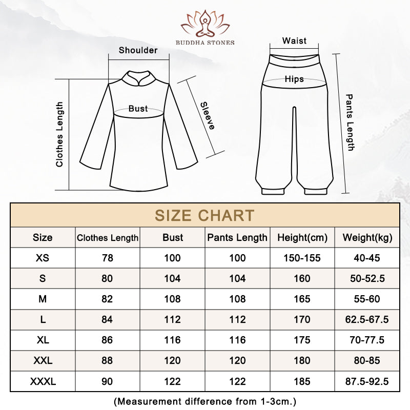 Conjunto de ropa Unisex para práctica de Tai Chi Qigong, pintura de tinta, meditación, oración espiritual, Zen, 3 uds. - image 14