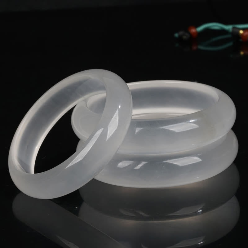 Pulsera de la suerte de la riqueza del jade de seda dorada translúcida natural de las Buddha Stones - image 0