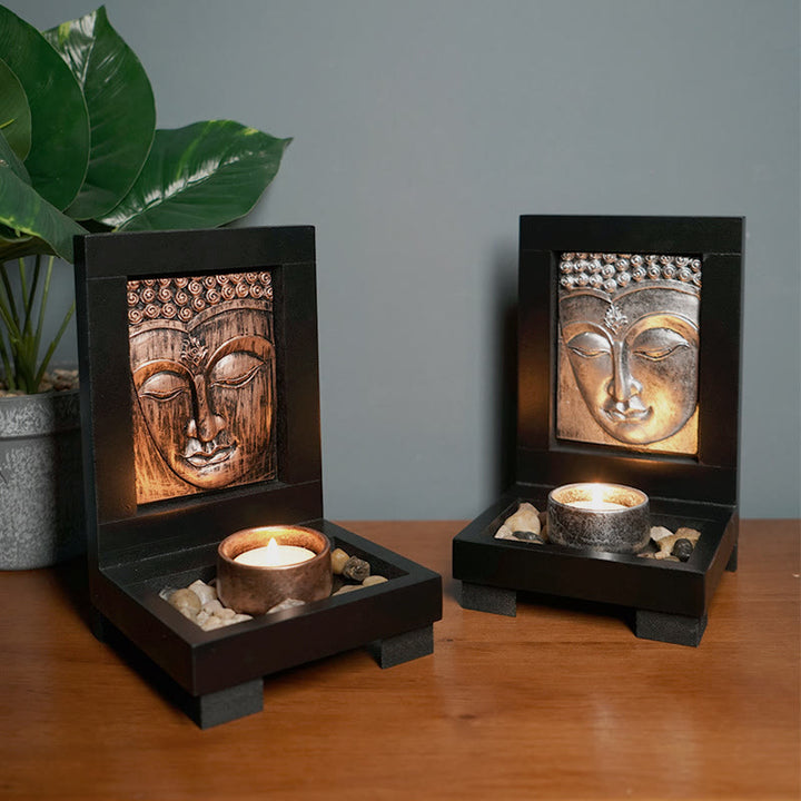Buddha Stones Buda Compasión Serenidad Hogar Oración Altar Zen Decoración - image 0