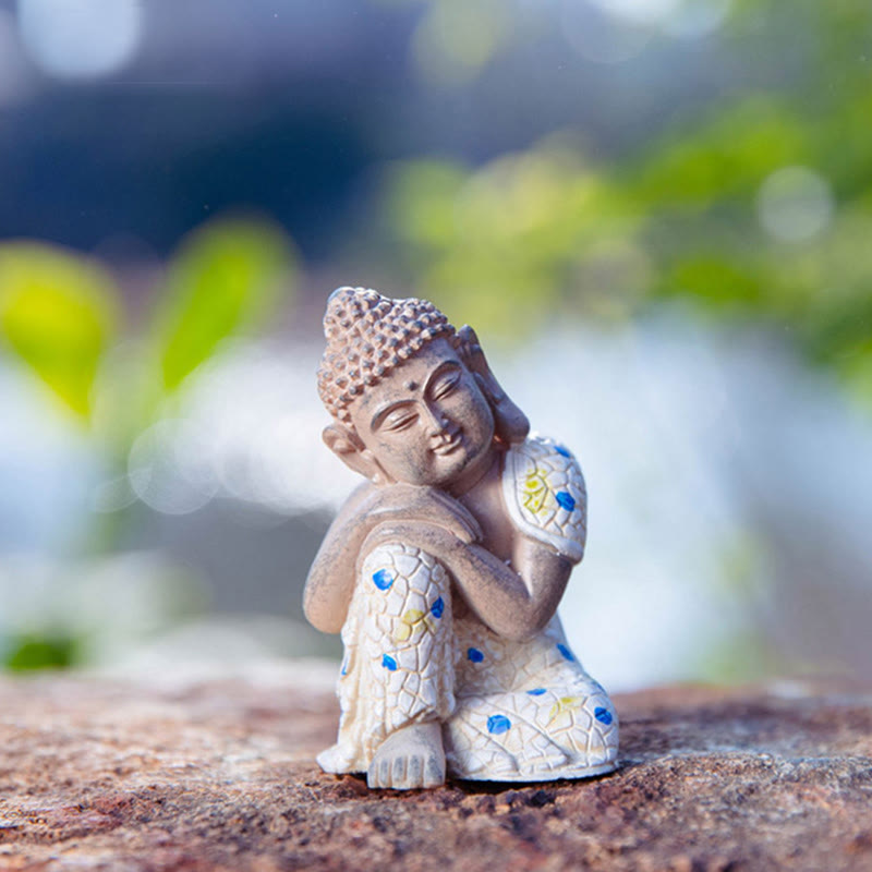 Estatua de resina de serenidad de Buda Zen meditando, decoración del hogar - image 1