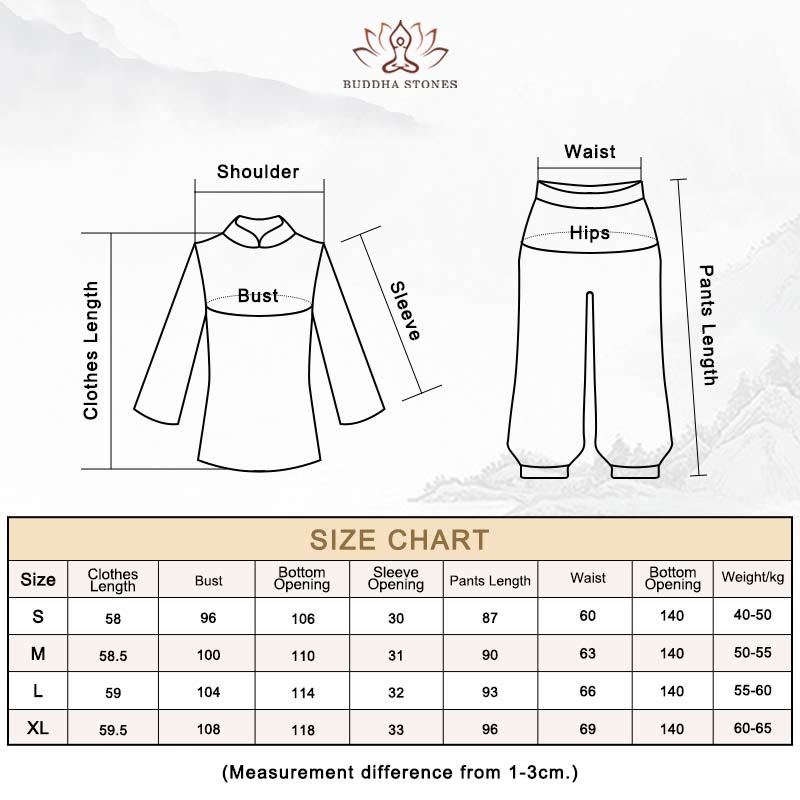 Conjunto de ropa de gasa para mujer, ropa de práctica de meditación espiritual Zen, Buddha Stones, oración Retro