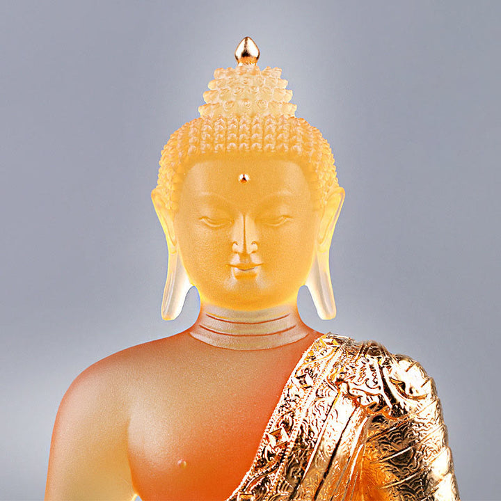 Buddha Stones, estatuilla hecha a mano de Buda, pieza de arte de Liuli, estatua de serenidad, decoración para el hogar