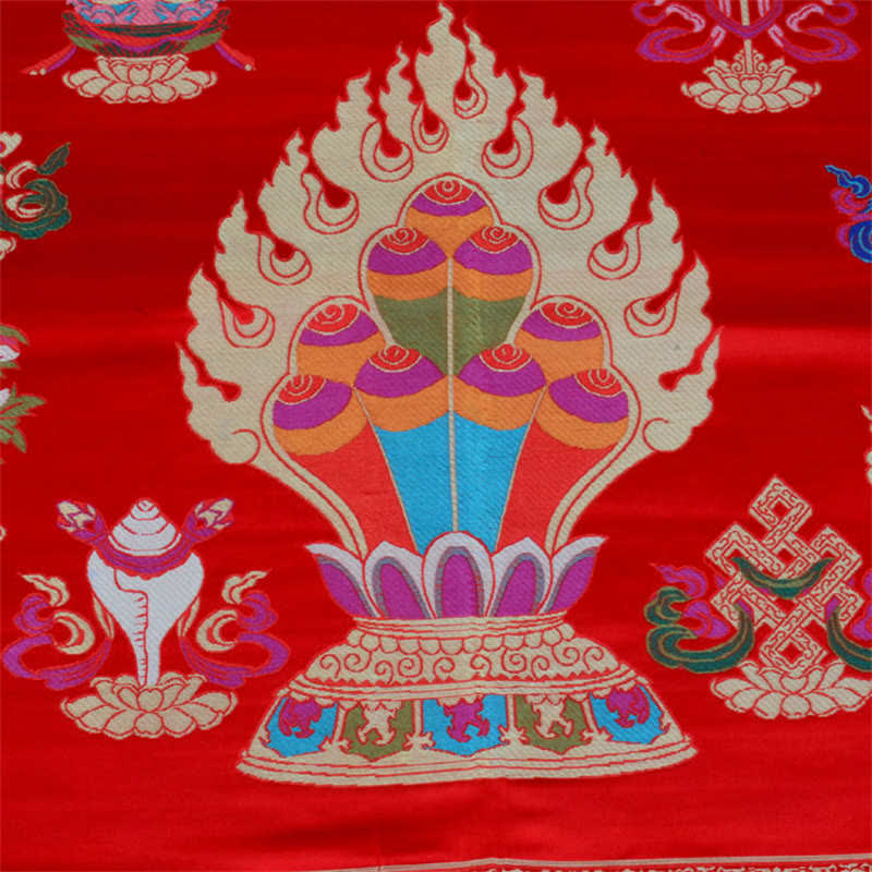 Tapete para altar de oración, meditación curativa, tapete con 8 símbolos auspiciosos