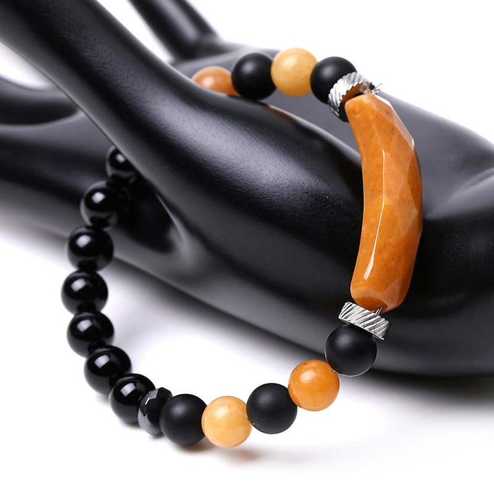 Pulsera curativa de aventurina azul de cristal natural con Buddha Stones