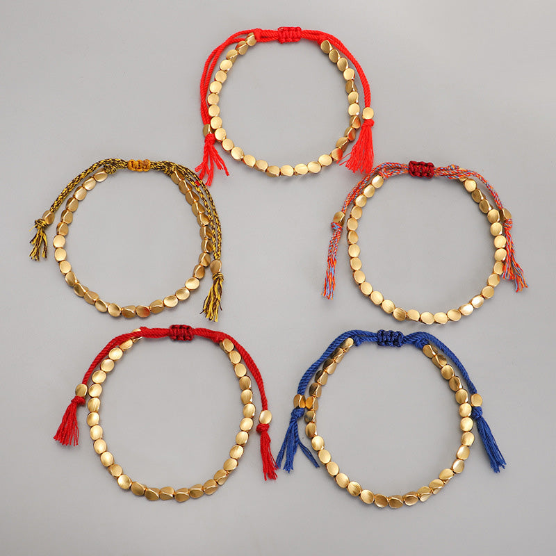 Pulsera de la suerte curativa con cuentas de cobre tibetanas de Buddha Stones - image 11