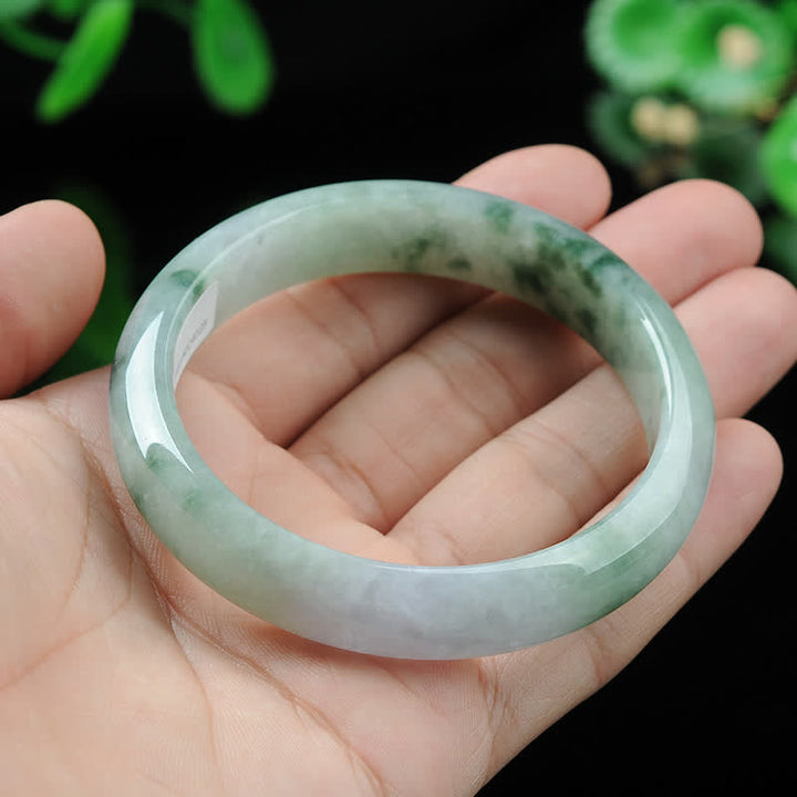 Brazalete de pulsera de prosperidad con bendición de la suerte de jade