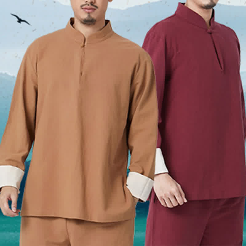 Conjunto de ropa de lino y algodón para hombre, meditación Zen espiritual, Buddha Stones, Yoga, práctica de oración - image 2