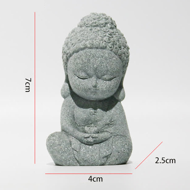 Buddha Stones meditación estatua de Buda compasión decoración del hogar