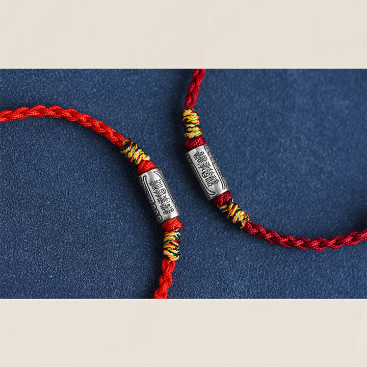 Pulsera tobillera de plata de ley 925 hecha a mano con Buddha Stones, todo va bien, diseño de protección y resistencia - image 22