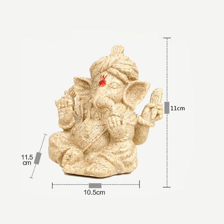 Estatua de elefante Ganesh Ganpati, transformación, decoración del hogar