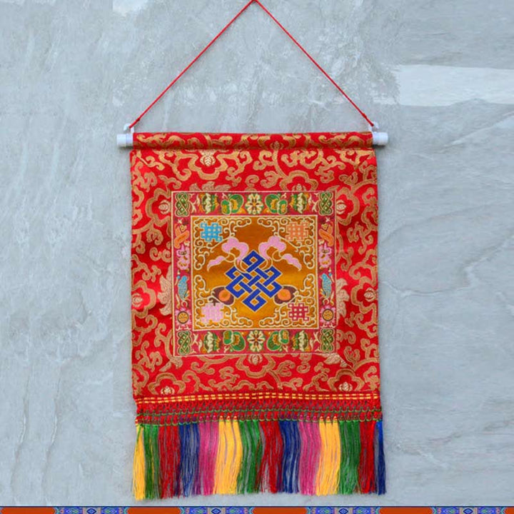 Arte de pared de poder espiritual de símbolos auspiciosos de Vajra
