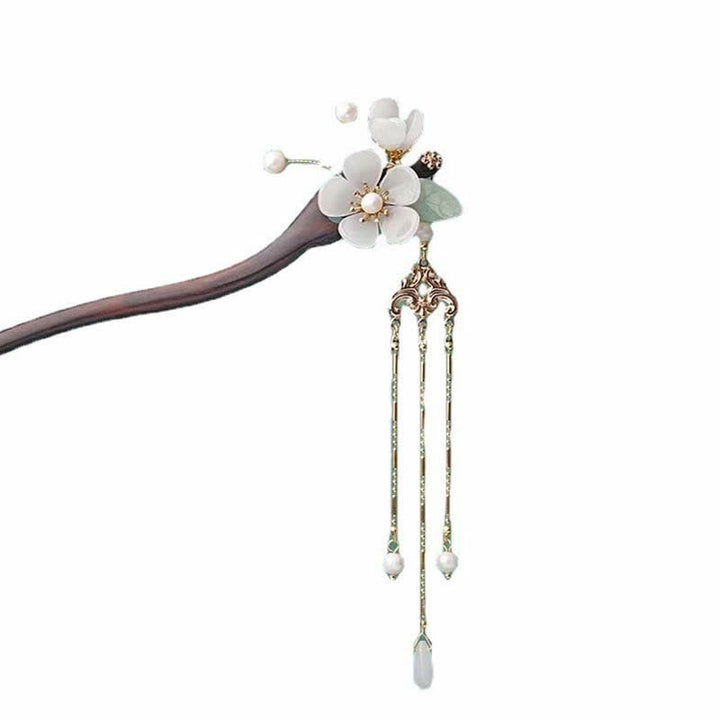 Buddha Stones Flor de ébano Protección Bendición Horquilla Decoraciones