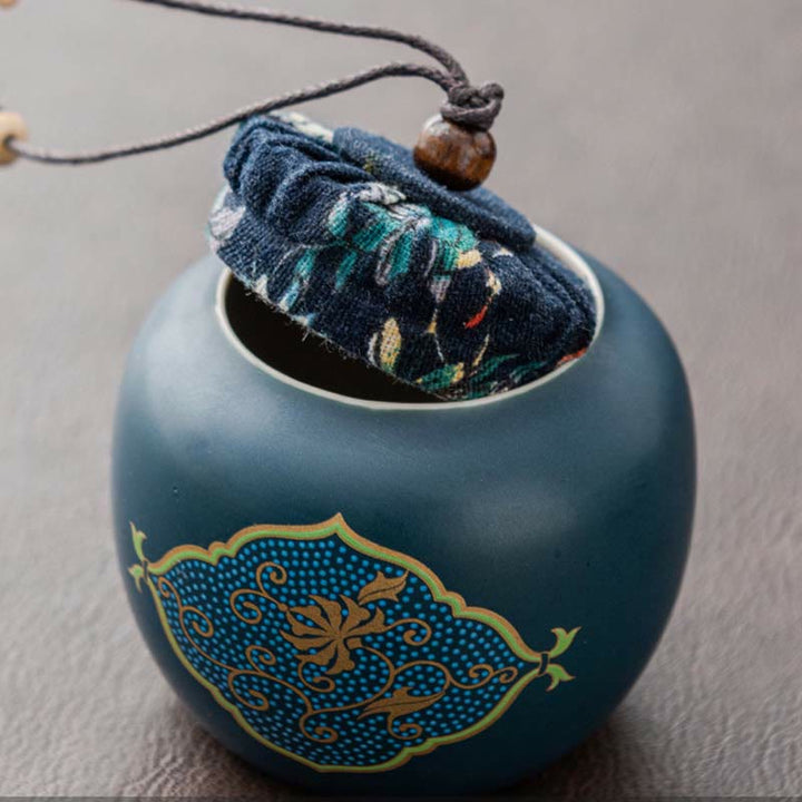 Tetera de cerámica de Gongfu chino con flores de Buddha Stones , bolsa portátil para juego de té de viaje al aire libre