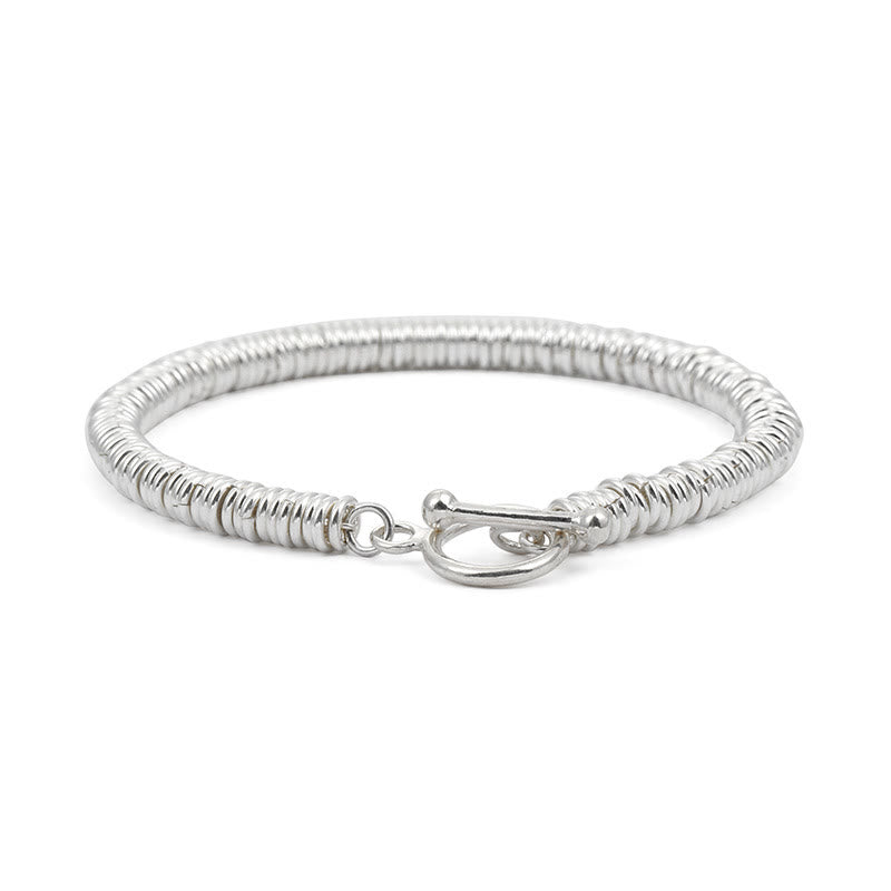 Pulsera de cadena de la suerte con diseño de patrón de círculo simple con Buddha Stones