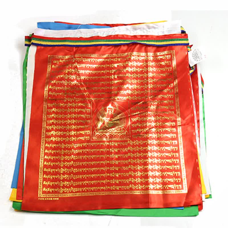 Bandera tibetana de oración al aire libre, 5 colores, caballo de viento, Buda, escrituras propicias