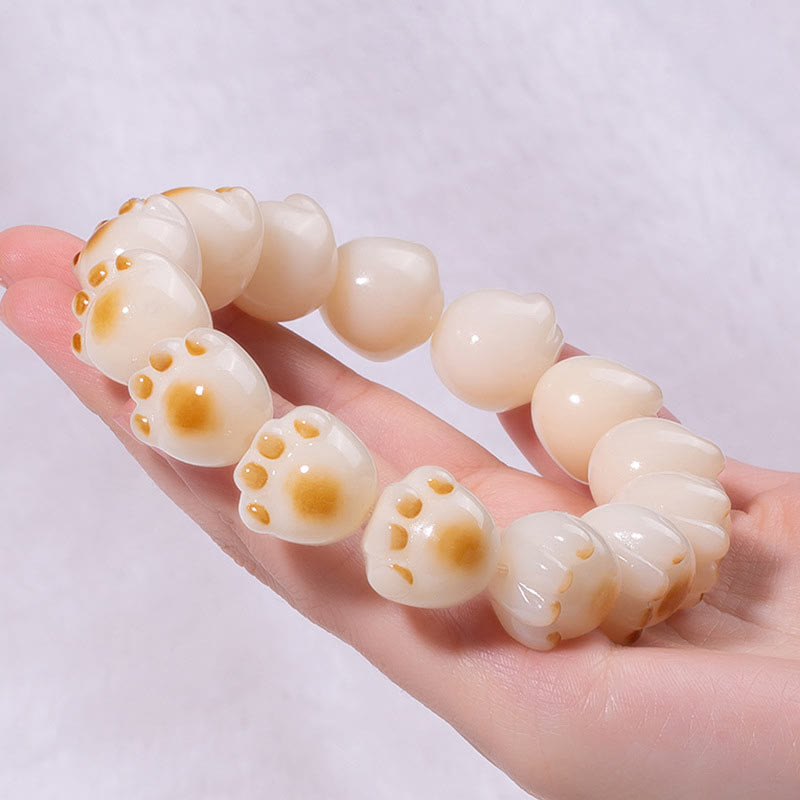 Pulsera de paz con semillas de Bodhi y garra de gato con Buddha Stones - image 16