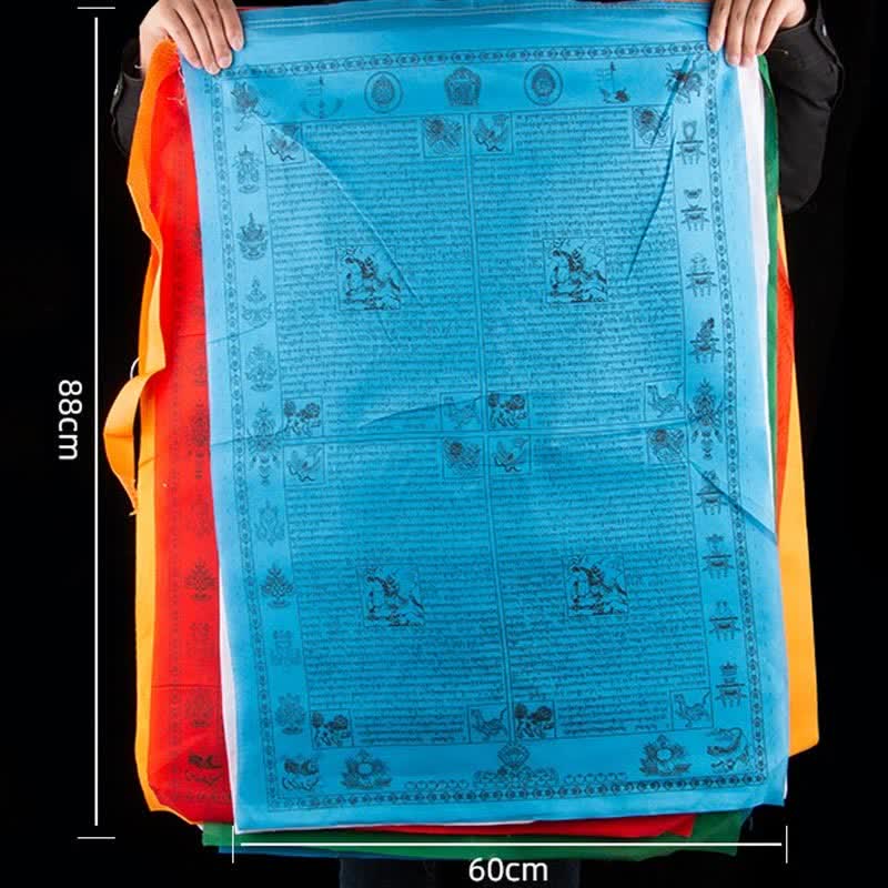 Bandera tibetana de oración al aire libre, 5 colores, caballo de viento, felicidad, auspicioso