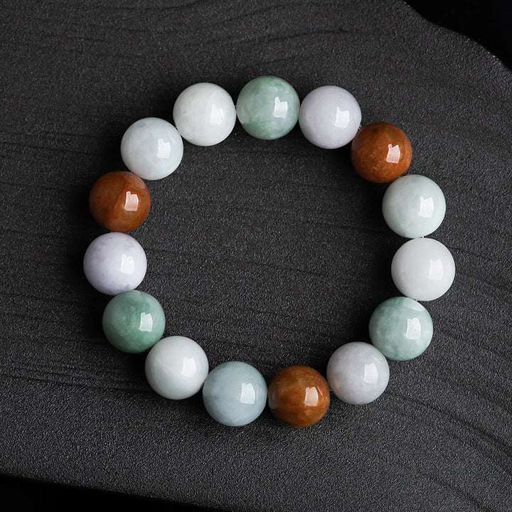 Pulsera de protección curativa de jade natural con Buddha Stones
