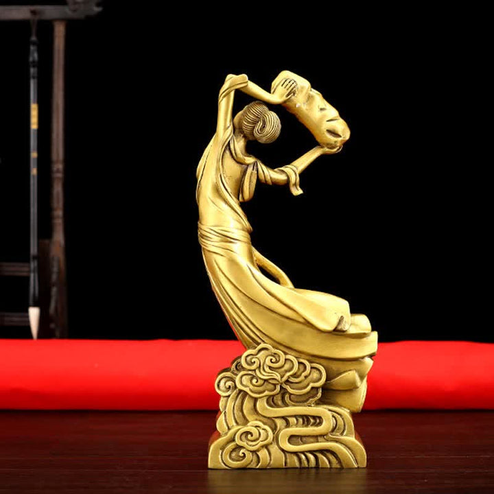 Bodhisattva Nuwa repara la decoración de la estatua de cobre de protección del cielo - image 2
