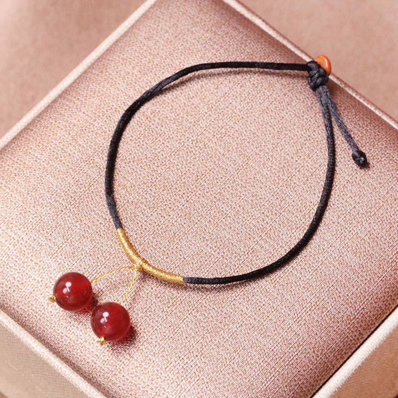 Buddha Stones, ágata roja Natural, Calcedonia, autoaceptación, cadena de confianza, pulsera, collar, colgante