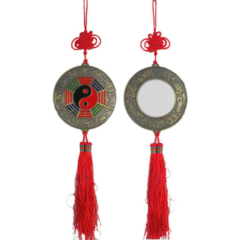 Feng Shui Bagua Mapa Chino Anudado Armonía Energía Mapa Espejo - Mapa Bagua redondo de 9,5 CM - image 7