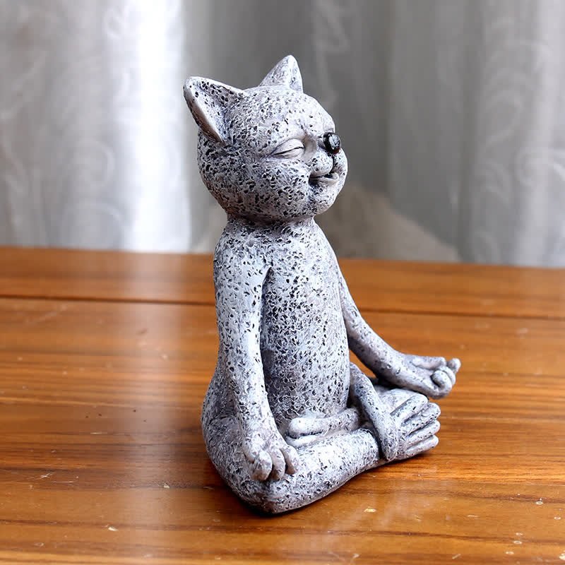 Decoración Zen Meditando Perro Gato Rana - image 6