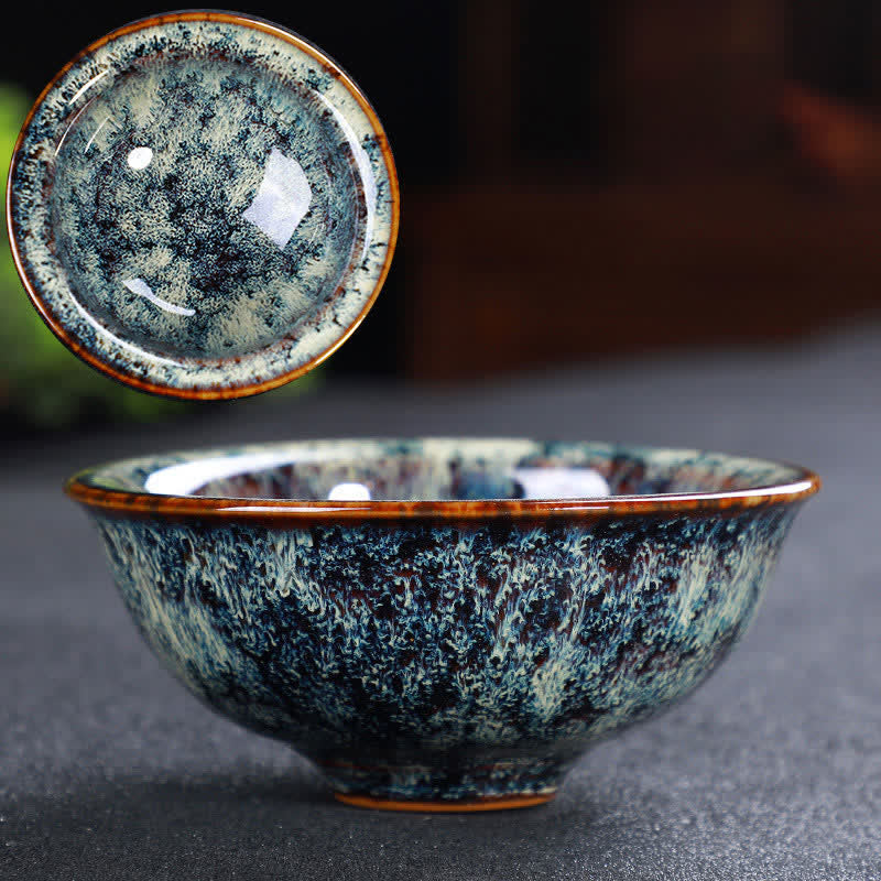 Tazas de té de cerámica coloridas con Buddha Stones para el hogar y la oficina - image 12