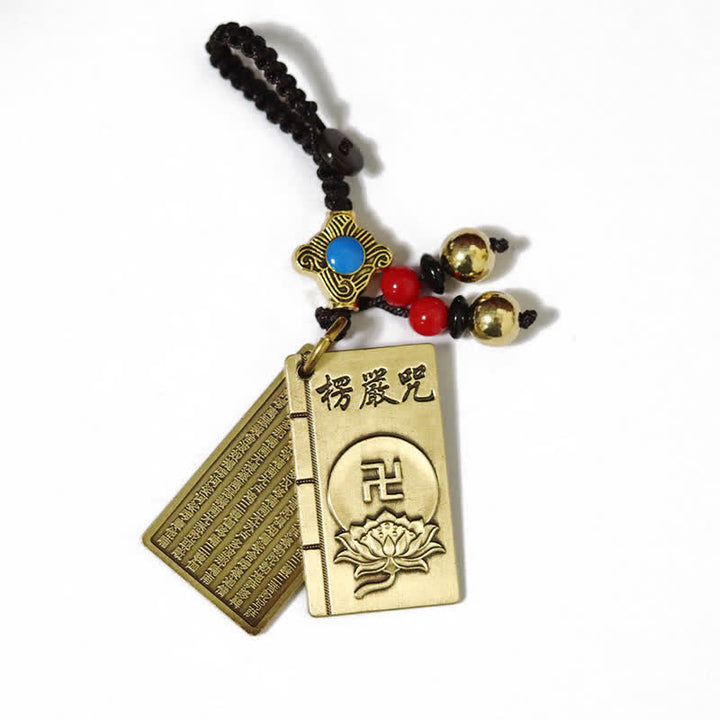 Llavero con rueda de oración Feng Shui Yin Yang Bagua Wenchang Pen Pagoda