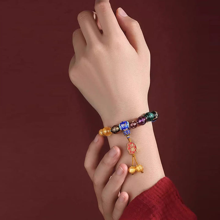 Buddha Stones tibetano colorido incienso ceniza Liuli cuentas de vidrio Om Mani Padme Hum Dorje Vajra 18 cuentas muñeca Mala