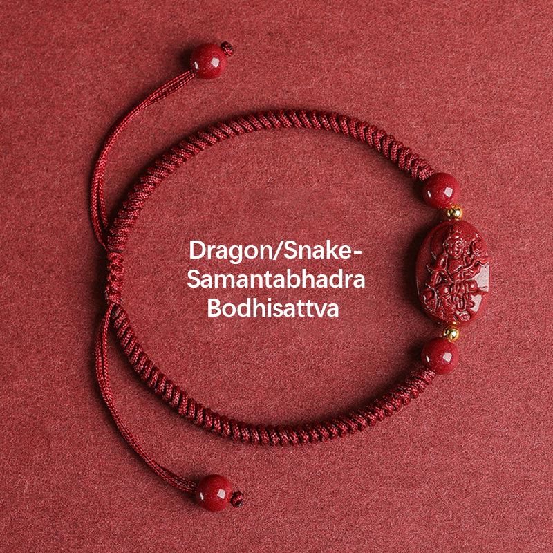 Pulsera de Buddha Stones del zodíaco chino, Buda natal, cinabrio, mantiene alejados a los malos espíritus