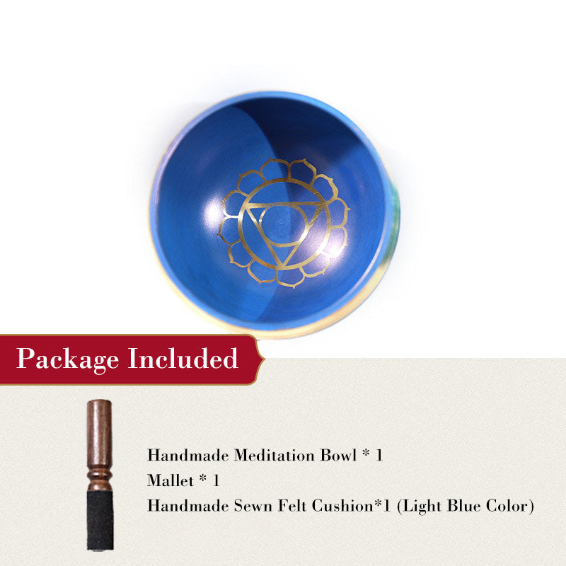 Cuenco con sonido tibetano de Buddha Stones hecho a mano para curación de chakras y meditación de atención plena, juego de cuencos para cantar