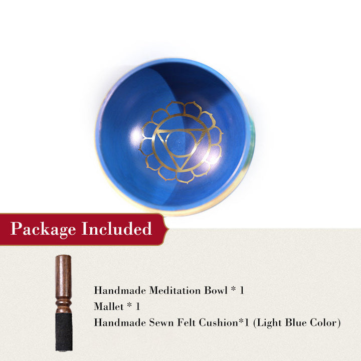 Cuenco con sonido tibetano de Buddha Stones hecho a mano para curación de chakras y meditación de atención plena, juego de cuencos para cantar