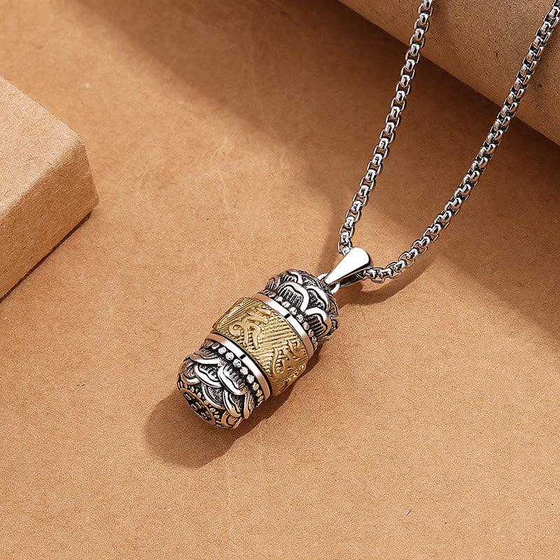 Buddha Stones Tíbet Om Mani Padme Hum tallada sabiduría pureza cadena cuero cuerda collar colgante - image 1