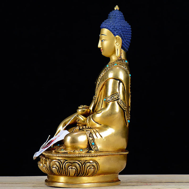 Estatua de cobre de la compasión de Buda Shakyamuni, decoración - image 4