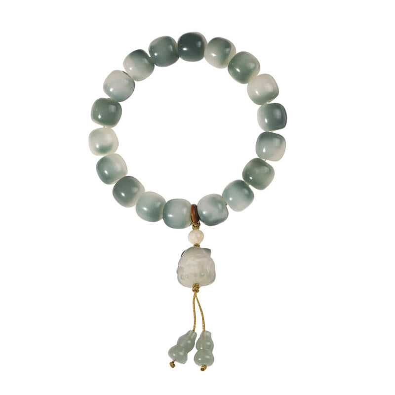 Pulsera de la paz con Buddha Stones, semillas de Bodhi, zorro de nueve colas, garra de gato, piña y garra - image 11
