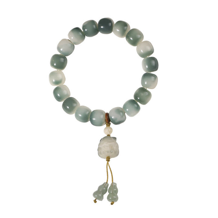 Pulsera de la paz con Buddha Stones, semillas de Bodhi, zorro de nueve colas, garra de gato, piña y garra - image 11