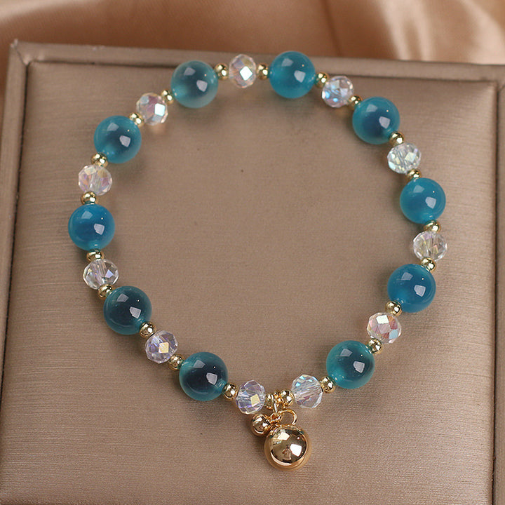 Pulsera con dijes de cuentas de armonía curativa de ágata dulce con Buddha Stones