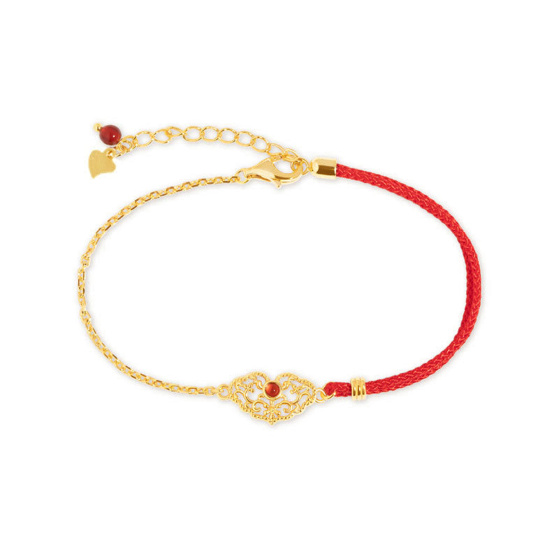 Pulsera de cadena con cierre de buenos deseos, Buddha Stones , fuerza de la suerte