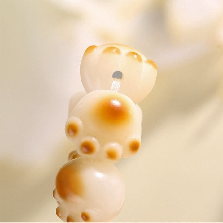 Pulsera de paz con semillas de Bodhi y garra de gato con Buddha Stones - image 11