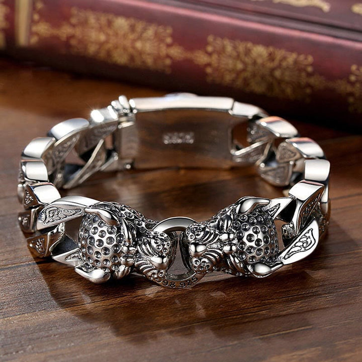 Pulsera de cadena de equilibrio curativo con patrón de leopardo y Buddha Stones
