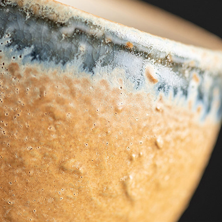 Taza de café de cerámica con cambio de horno de girasol de Buddha Stones , taza de café expreso con leche y té, 250ml