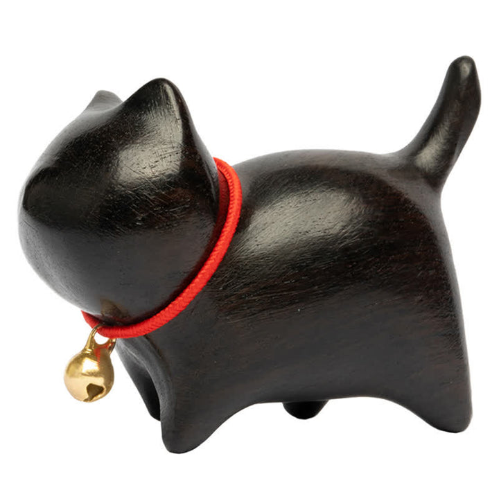 Buddha Stones Sándalo Verde Hoja Pequeña Sándalo Rojo Lindo Gato Animales Calmante Paz Decoraciones